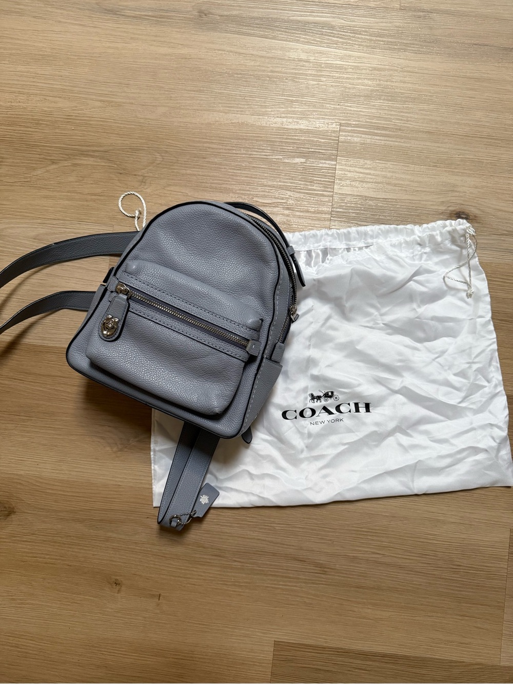 Coach Mini Campus Backpack Mist 🩵